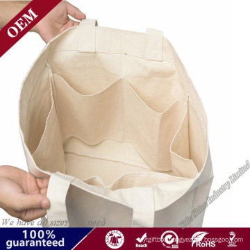 Bio-Degradable Lady Handbags Large Canvas Shoulder Bag Beach Tote Shopping Bag Advertising Canvas Cotton Bag